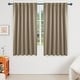 preview thumbnail 59 of 80, Deconovo Thermal Insulated 45-inch Curtain (2 Panel) - 52 x 45 Khaki