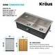 preview thumbnail 104 of 162, KRAUS Kore Workstation Undermount Stainless Steel Kitchen Sink