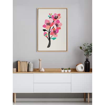 Kate and Laurel Sylvie Blossoms Canvas by Rachel Lee of My Dream Wall