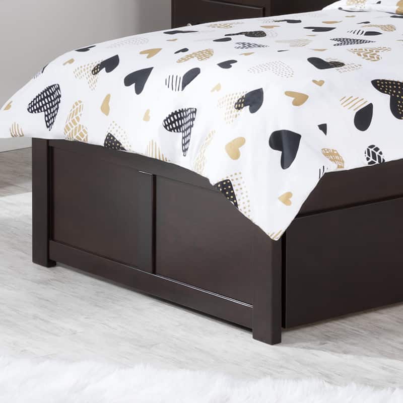 Concord Platform Bed with Footboard and Storage Drawers