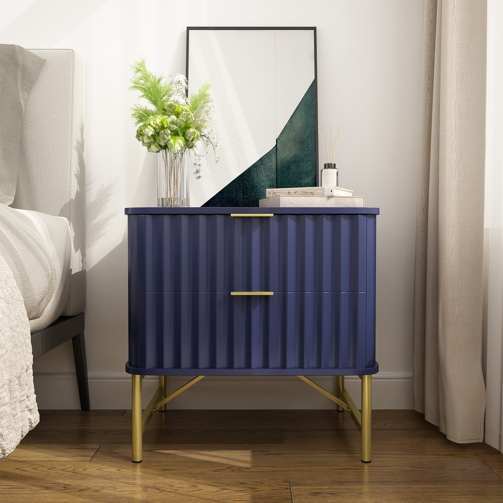 Modern blue nightstand sale