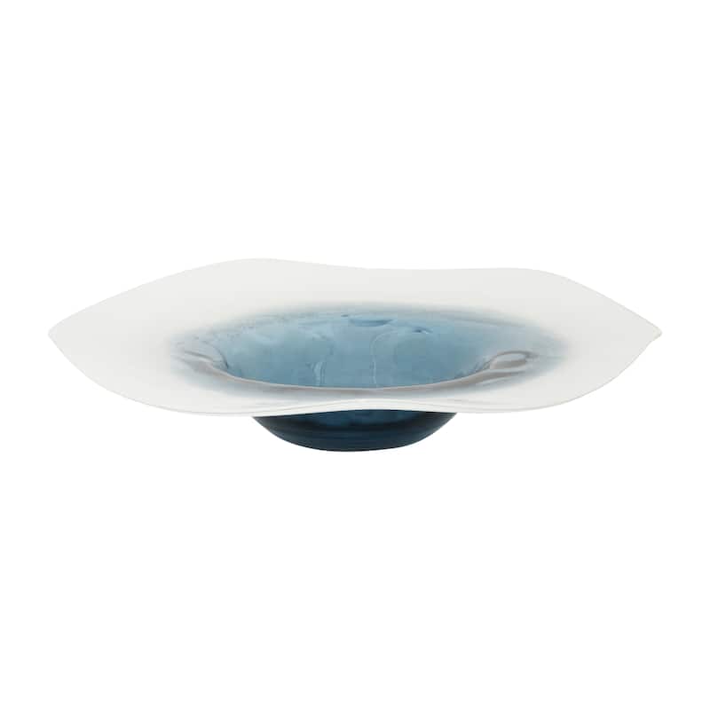 Sagebrook Home's Coastal Glass Blue Waters Decorative Bowl