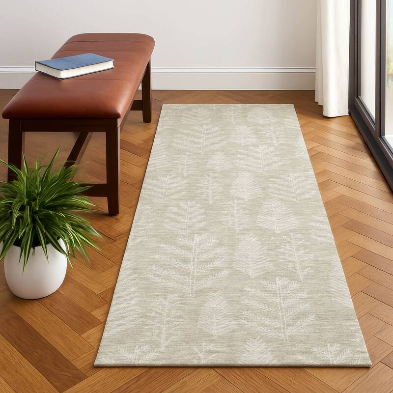 Premium Washable Super Soft Pinecone Mayfield Rug - Beige - 2'3" x 7'6"