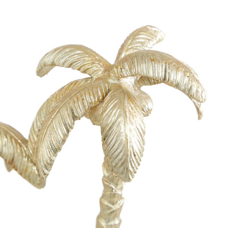Gold Polyresin Palm Tree Decorative Sculpture