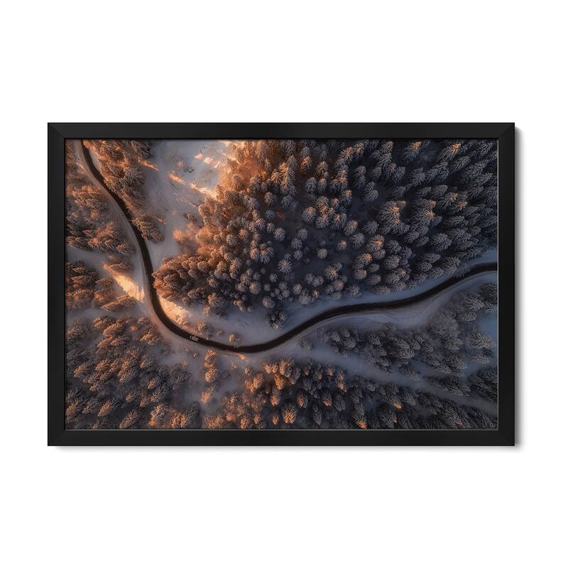 First Light Premium Framed Poster by Ales Krivec - Black - 24x16x1
