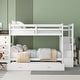 preview thumbnail 37 of 53, Elegant & Practical Twin over Twin Bunk Bed with Trundle, 4 Drawers and Staircase, Clean Silhouette, Maximized Space, Gray