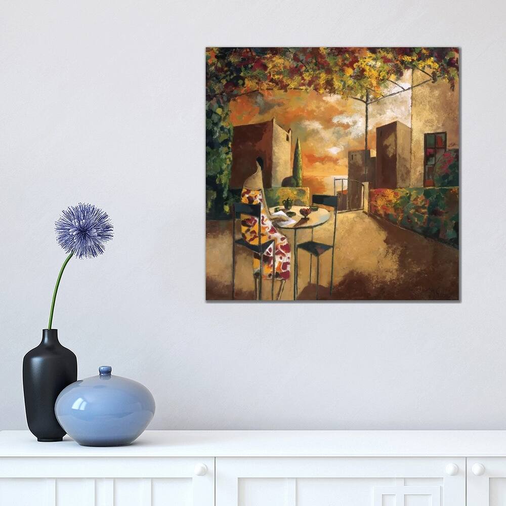 iCanvas "Cafe Al Jardi" by Didier Lourenco Canvas Print