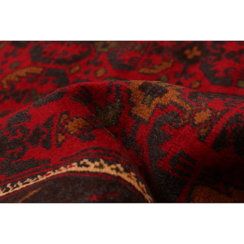Teimani Red Rug 3'11" x 6'3" - 3'11 x 6'3