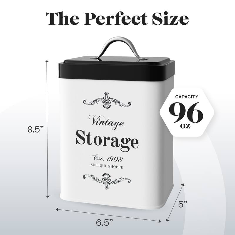 Amici Home Antique Shoppe Vintage Metal Canister