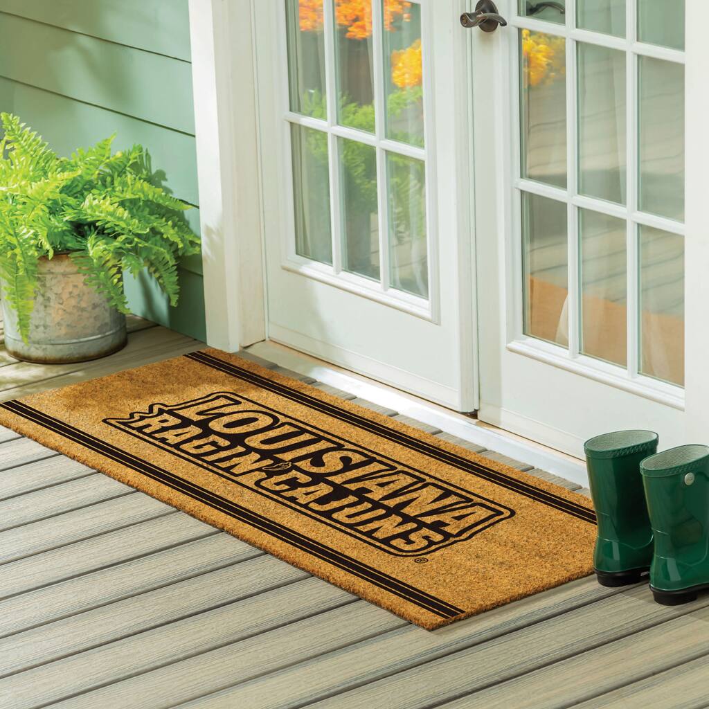 University of Louisiana-Lafayette Monochrome Indoor/Outdoor Coir Door Mat