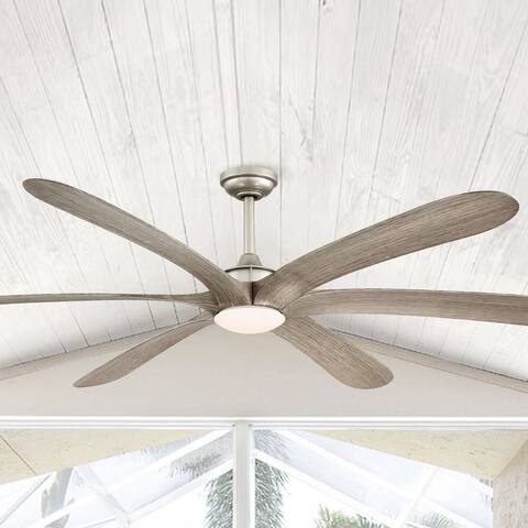 72-inch Larger 6-Blade Dimmable LED Ceiling Fan with Remote