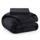 preview thumbnail 7 of 35, 3 Piece Reversible Silky Luxury Soft Satin Comforter with 2 Satin Pillowcases