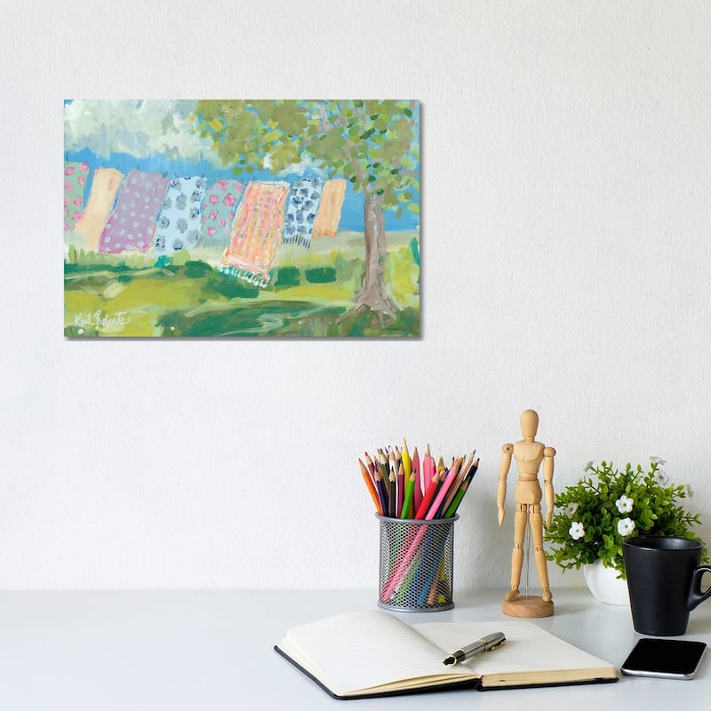 iCanvas "Laundry Day" by Kait Roberts Canvas Print - 8x12x0.75