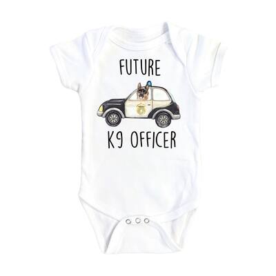 Police K9 - Baby Boy Girl Clothes Infant Bodysuit Funny Cute Newborn