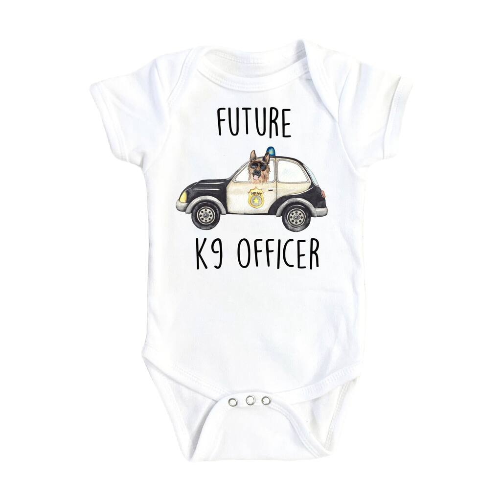 Police K9 - Baby Boy Girl Clothes Infant Bodysuit Funny Cute Newborn