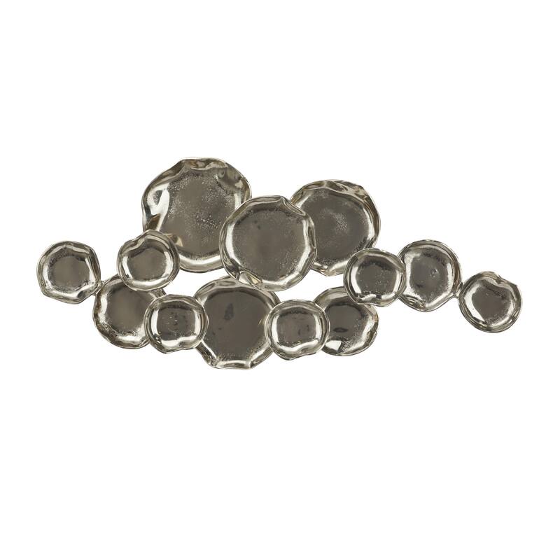 Multi Colored Metal Indoor Outdoor Artificial Lizard Home Wall Decor with Teal and Yellow Accents