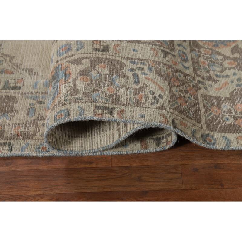 Traditional Tabriz Persian Area Rug Hand-Knotted Bedroom Wool Carpet - 6'5"x 8'11"
