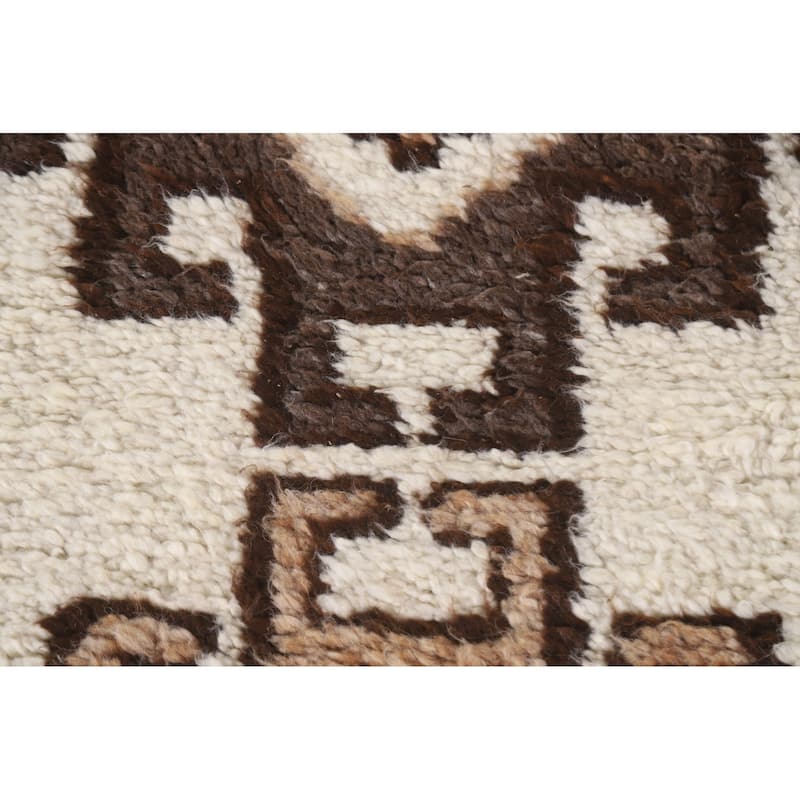 Plush Anatolian Natural Dye Runner Rug Hand-knotted Wool Carpet - 2'11"x 10'11"