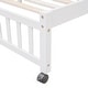 preview thumbnail 14 of 42, Contemporary Wooden Twin Over Full Bunk Bed With Six Drawers And Flexible Shelves, Bottom Bed With Wheels, Space-saving, White