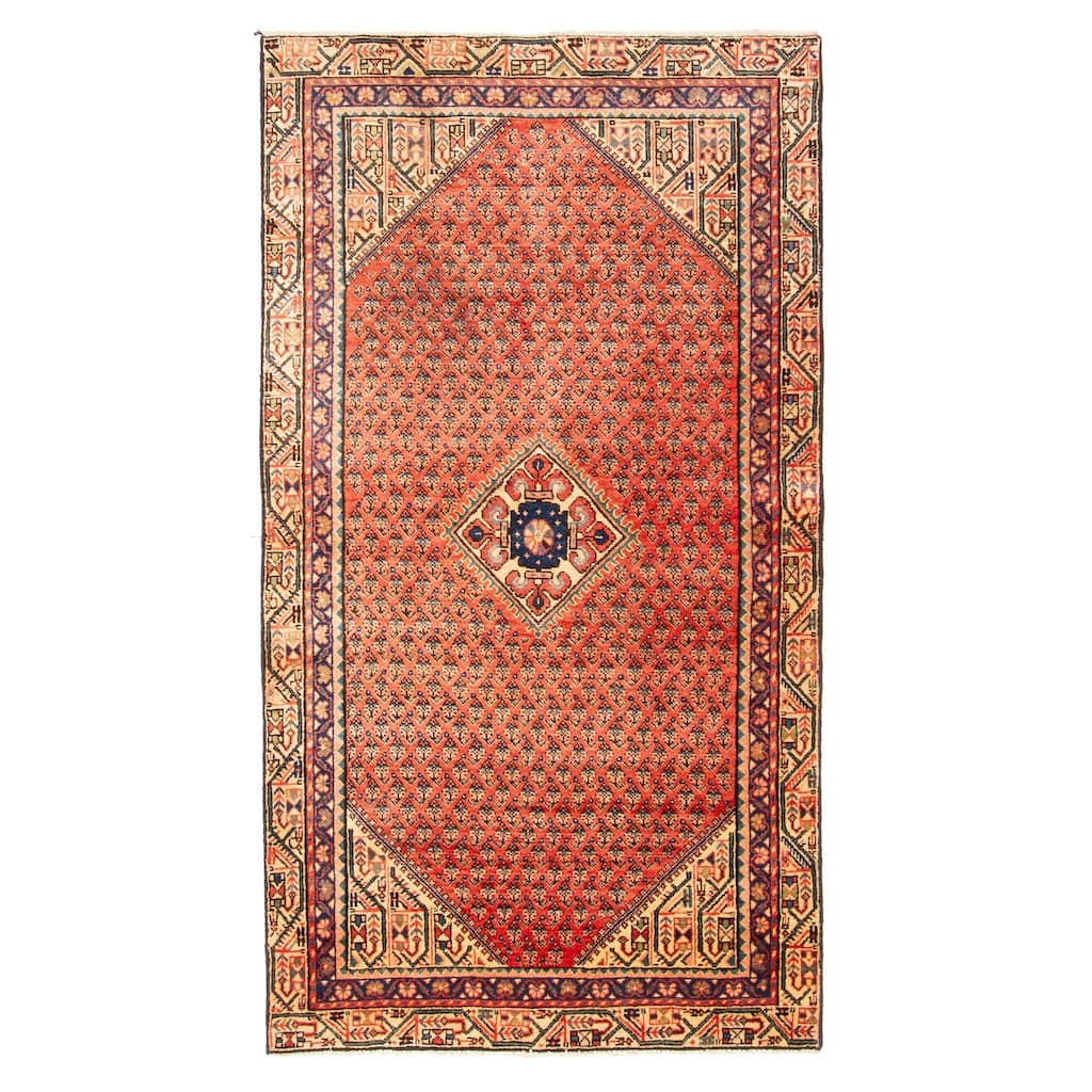 ECARPETGALLERY Hand-knotted Andelz Copper Wool Rug - 3'8 x 6'8