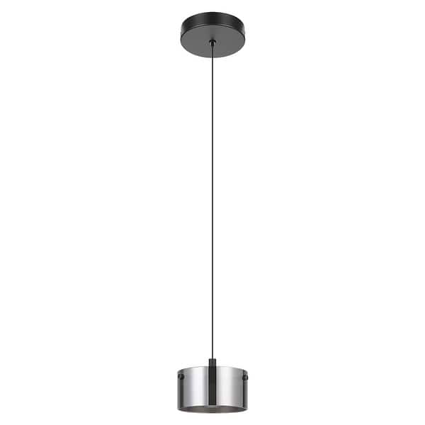 slide 1 of 1, EGLO Copillos 1 Light Integrated LED Mini Pendant Black