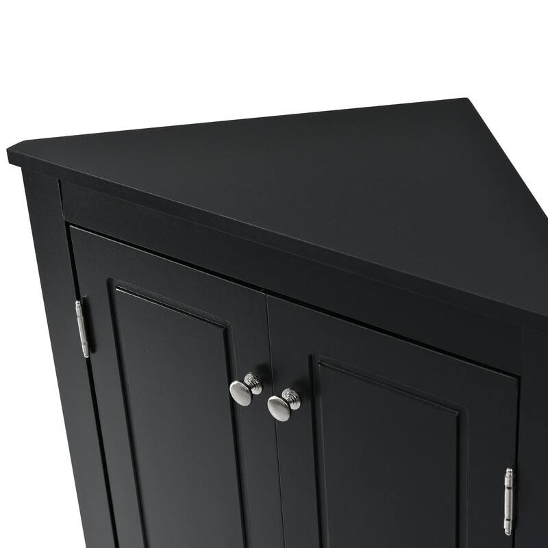 Triangle Bathroom Storage Cabinet with Adjustable Shelves