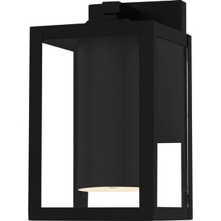 Earth Black LED Outdoor Wall Lantern from the Westover Collection