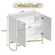 preview thumbnail 31 of 33, Clihome 32-Inch 2 Door Locker Media Storage Cabinet/Buffet