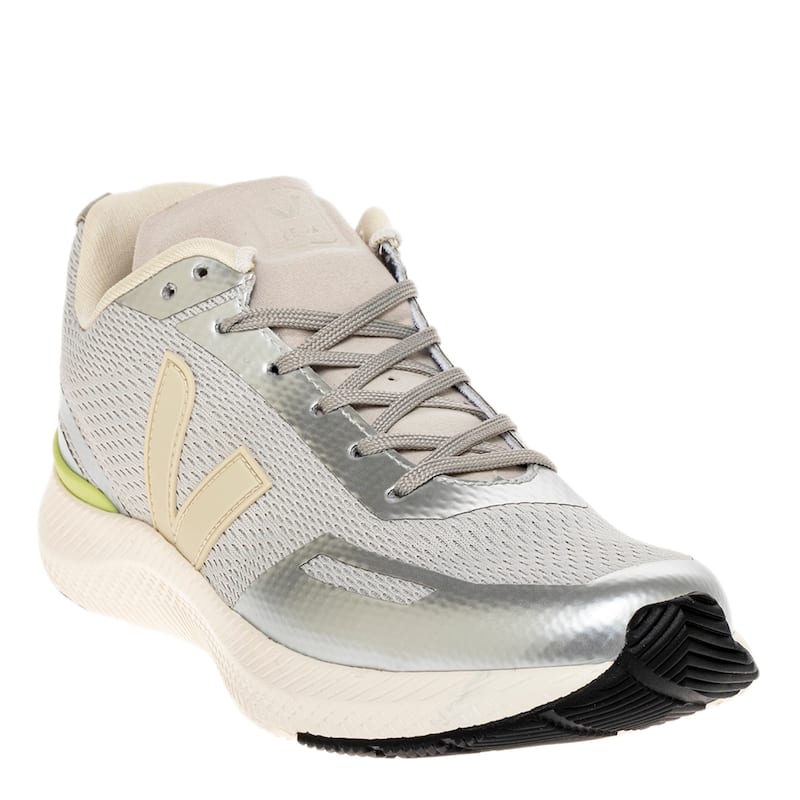 Veja Women's Impala Mesh Sneaker in White and Silver