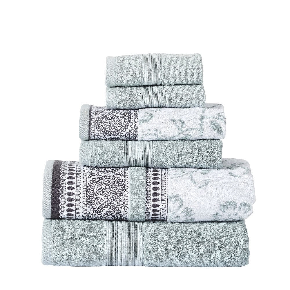 Gracewood Hollow Abley Cotton 6-piece Jacquard Towel Set - On Sale