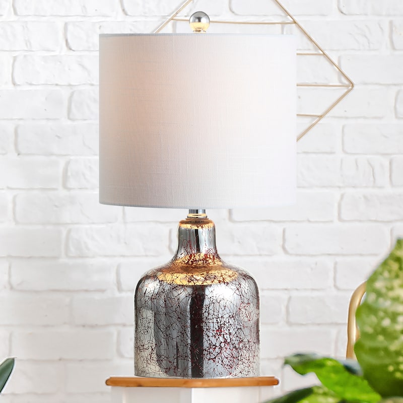 Owen 19" Glass Bell LED Table Lamp, Gold by JONATHAN Y
