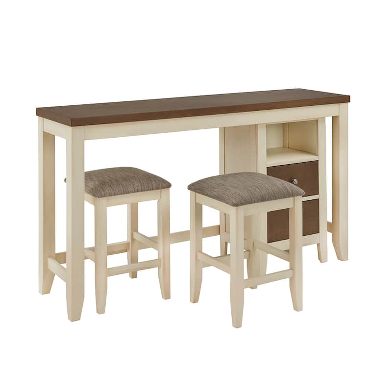 Gordes Dual-tone Farmhouse Counter Height Dining Set by iNSPIRE Q Classic