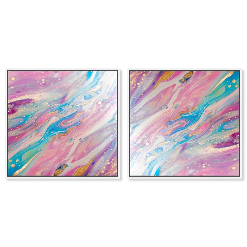 Cherry Lemon Drink Canvas by Art Remedy - 30" x 45" - Black