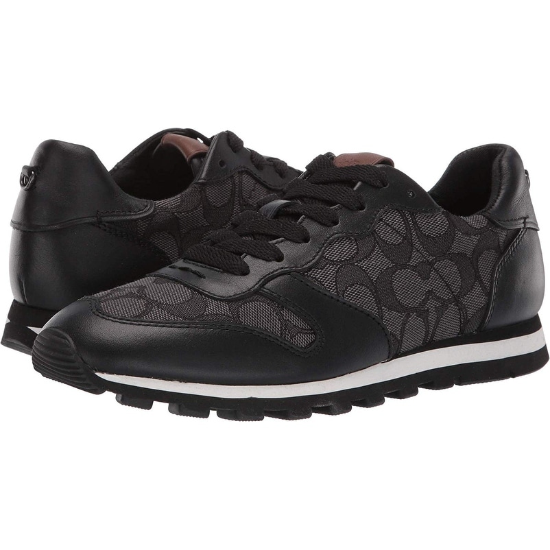 women's black coach sneakers