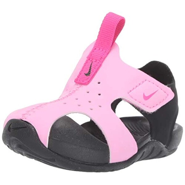 black and pink nike toddler shoes