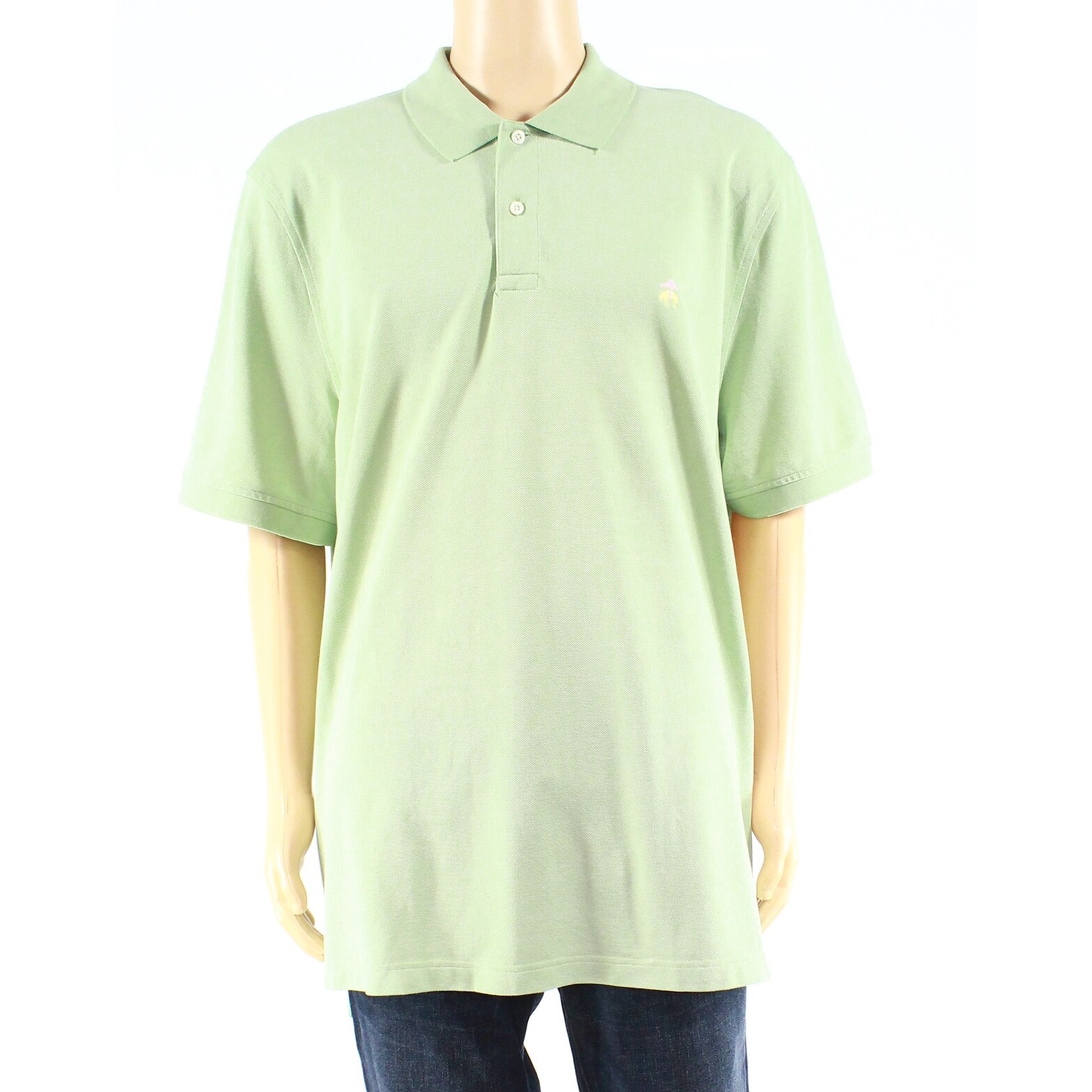 Shop Brooks Brothers Men Shirt Green Size 2xl Polo Original Fit