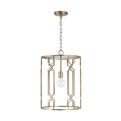 Jordyn 1-light Aged Brass Hanging Pendant