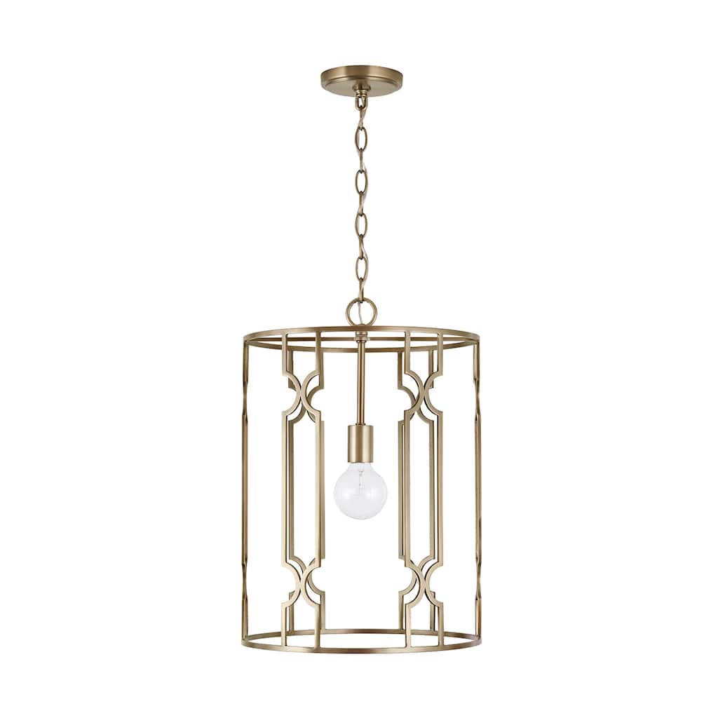 Jordyn 1-light Aged Brass Hanging Pendant