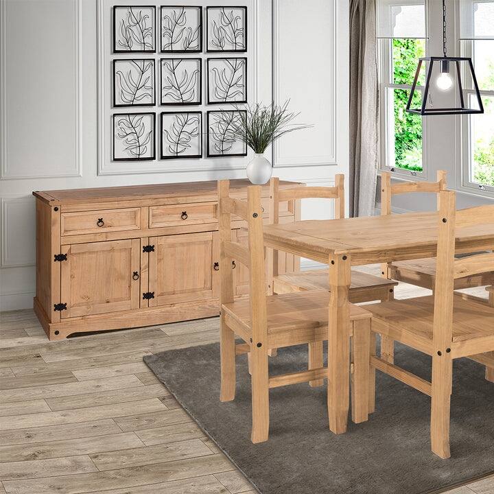 65" Wood Buffet Sideboard Farmhouse - Corona Collection | Furniture Dash