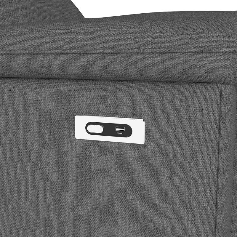 Wall Hugger Recliner,Zero Wall Power Recliner Chair,Electric Recliner for Living Room,Fabric Reclining Armchair,USB Port(Type-C)