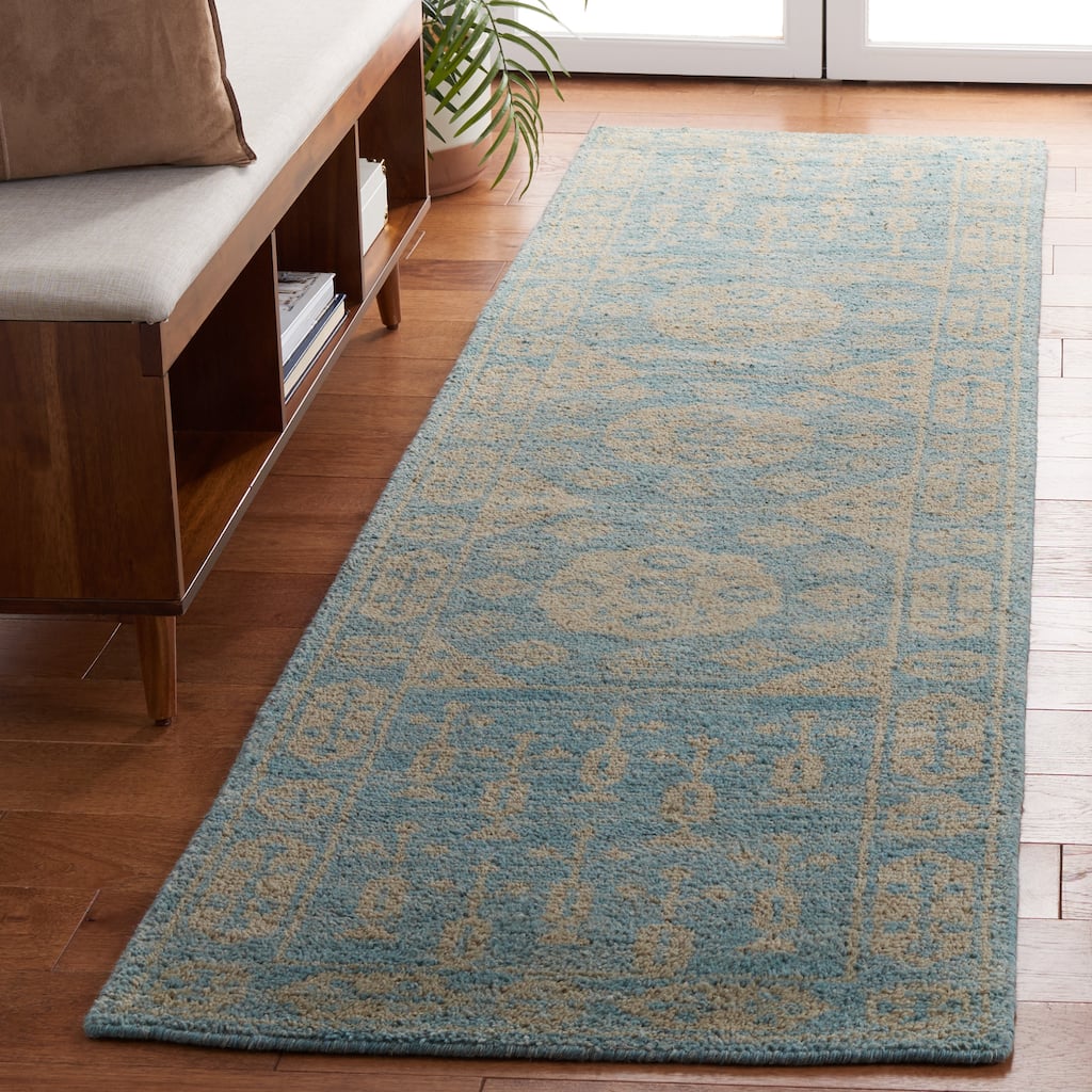 SAFAVIEH Hand-knotted Kenya Ma'Anit Southwestern Tribal Wool Rug