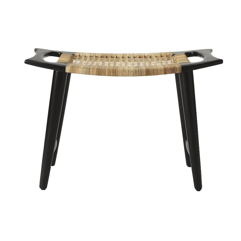 Butler Tristan Modern Wide Mango/Rattan Stool