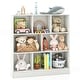 preview thumbnail 2 of 18, Costway 8-Cube Bookcase 41" Wooden Toy Storage Organizer for Kids - See Details White