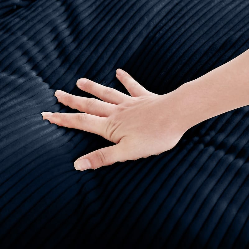 Luxurious corduroy fabric ergonomic soft sofa