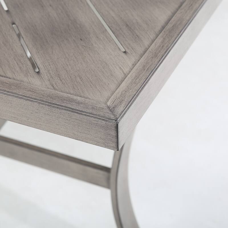 Outdoor Patio Aluminum Square Dining Table - Perfect for 8 Person