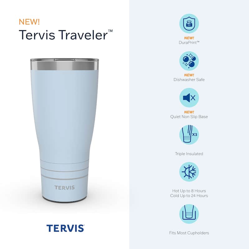 Tervis Traveler Star Wars Darth Vader The Dark Side Triple Walled Insulated Travel Tumbler, Stainless Steel