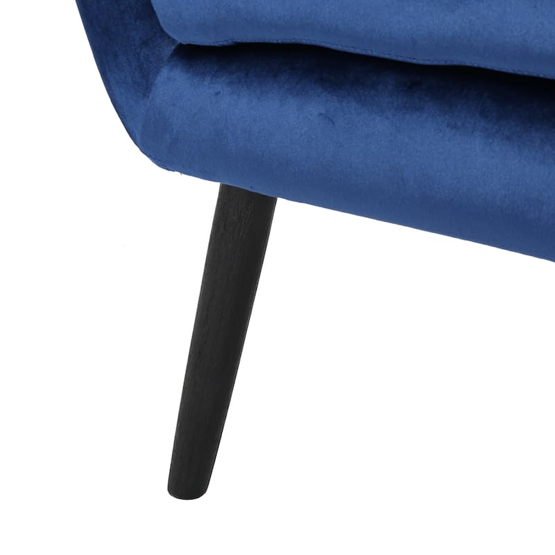 Alyssa Mid-century Upholstered Arm Chair by Christopher Knight Home - 30.25"D x 34.25"W x 39.75"H