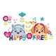 preview thumbnail 1 of 1, Gold Paw Patrol Skye & Everest Be Happy Quote Wall Decals by RoomMates