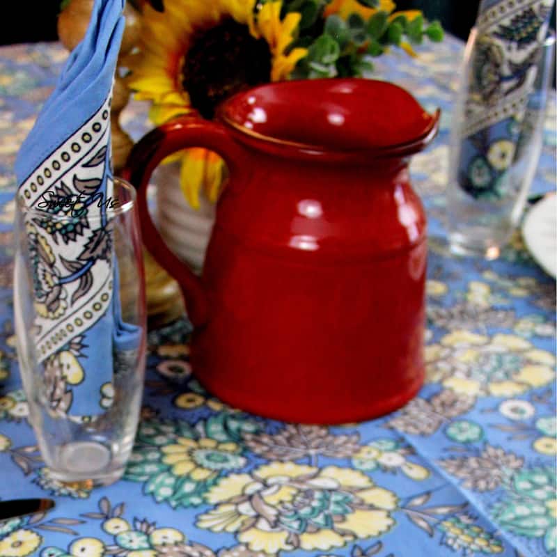 Luxuriant Floral Cotton French Country Tablecloth Collection