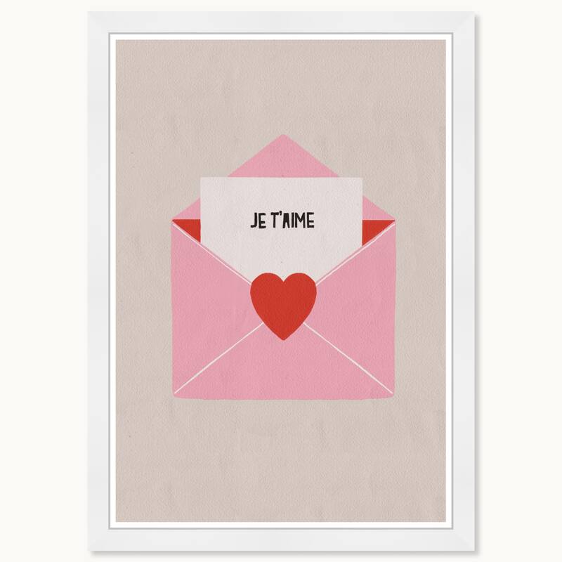Wynwood Studio Prints Typography Quotes Love Letter Red Wall Art
